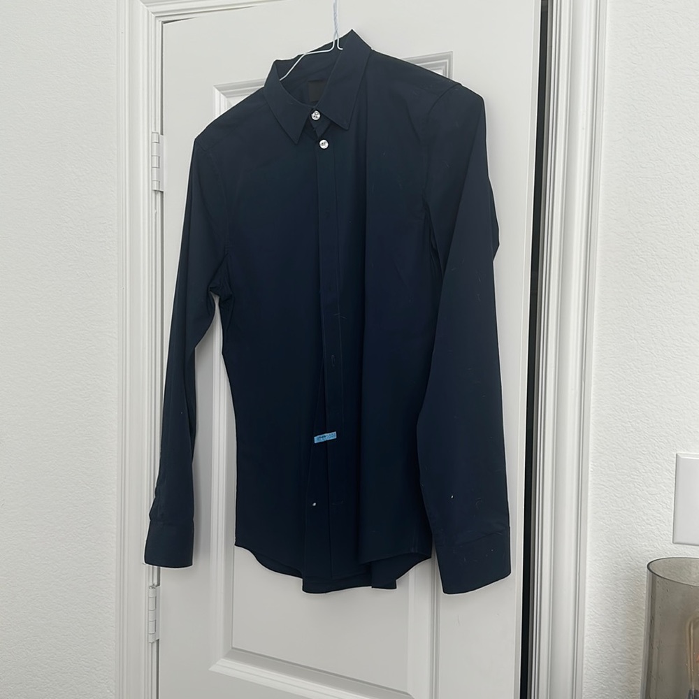 H&M navy button down